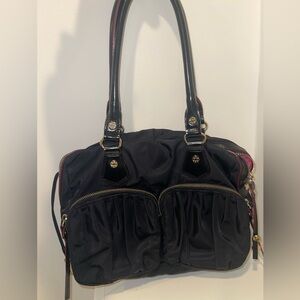 MZ Wallace NY Nylon Leather Satchel Shoulder Handbag